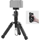 SmallRig 20"/ 52cm Desktop Aluminum Tripod Mini Ball Head Tripods VT-20 | Ball Head Max. Playload 6kg/ 13.2lb, 7"/ 18cm Storage Size, Adjustable Height 6.7" - 20", Quick Release Plate for Acra