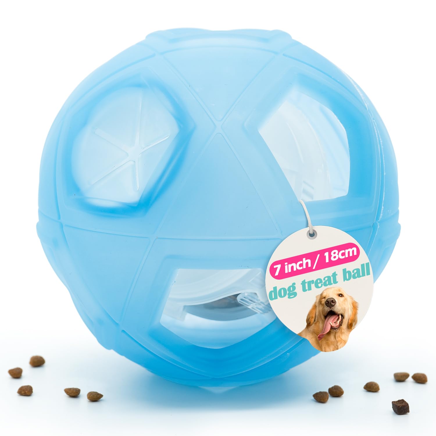LumoLeaf Hundespielzeug Ball Ø 18cm, intelligenzspielzeug mit Einstellbarer Schwierigkeiten, intelligente Spiele für Mittlere, große Hunde, Hund futterspielzeug hundeball