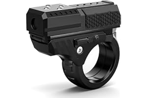 UMNODOBN 3D Fidget Slider Gun Toys, EDC Fidgets Cliker Pistol Toy, Fidget Ring Pad for Adults, Plastic Finger Hand Roller Spinner Stress Relief Focus Sensory Toys for Kids Christmas Birthday Gift Prize