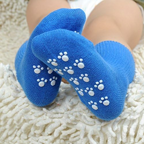 Pack of 6 Baby Toddler Kids Boy Girl Anti-slip Cotton Socks for Age 10-30 Months Infant Ballet Ballerina Socks Shoe packs Anti Slip