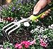 3-Piece Gardening Tool Set with Large Ergonomic Handles; Best for Lawn & Garden Care; Trowel, Transplanter & Cultivator; Includes Burlap Sack - Makes Wonderful Gift