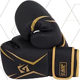 AQF Boxing Gloves Kids Adults Training Muay Thai 6oz-16oz Gold 4oz view 5
