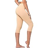 Conceited High Waisted Ultra Soft Leggings for Women - Full Length, Capri Length and Biker Shorts - Available in Plus Size