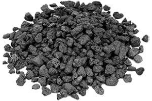 Skyflame 3/8" to 3/4" Natural Stones Lava Rock Granules for Gas Fire Pit | Fireplace | Gas Log Set | Garden Landscaping Decoration | Cultivation of Potted Plants | Indoor Outdoor Use, 5-lb Bag