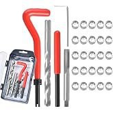 JoyTube Thread Repair Kit SAE, Stainless 1/4-20 Inch Thread Repair Insert Kit Compatible Hand Tool Set for Auto Repairing
