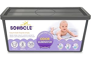 30 Bags Refill Compatible with Genie Easy Roll Signature Diaper Pail and Platinum Diaper Pail, Hold up to 1400 Newborn Diaper