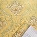 SimpleLife4U Yellow Damask Self-Adhesive Shelf Drawer Liner Moisture Proof PVC Contact Paper 45x300cm