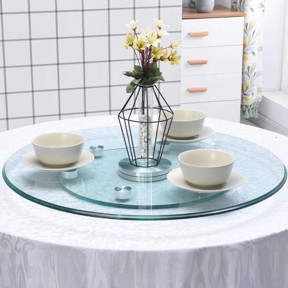 MANG Drehteller Gehärtetes Glas Lazy Susan 360° Drehbar Esstisch