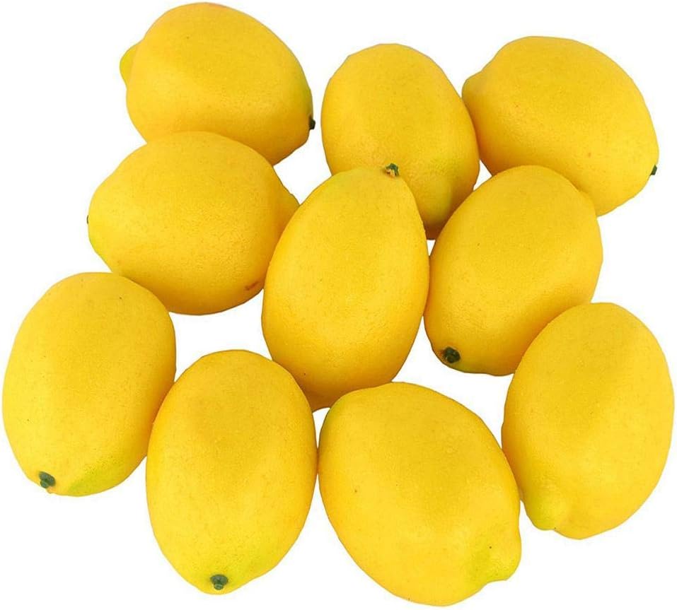 Vaycally Artificial Lifelike Simulation Yellow Lemon Fake Lemon Foam Fake Fruit Home House Kitchen Cabinet Decoration Party Favors Food Model Creative Gifts