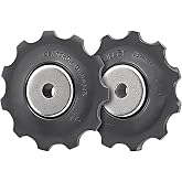 NELboNs Bike Rear Derailleur Tension Pulley Wheel Set for Shi Mano 105 5700 | 11-Tooth, Nylon Gear, Aluminum Alloy Cover, For 10-Speed Road Bikes