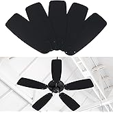 Kittmip 5 Pack Replacement Fan Blades for 42"/52" Ceiling Fan Waterproof Blades Replacement for Broken Substitution Replacing