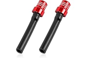 CCHRN 2 PCS Breather Hose Gas Fuel Tank Cap, CNC One Way Fuel Tank Cap Valve Vent Tube with Check Ball, Aluminum Universal Br