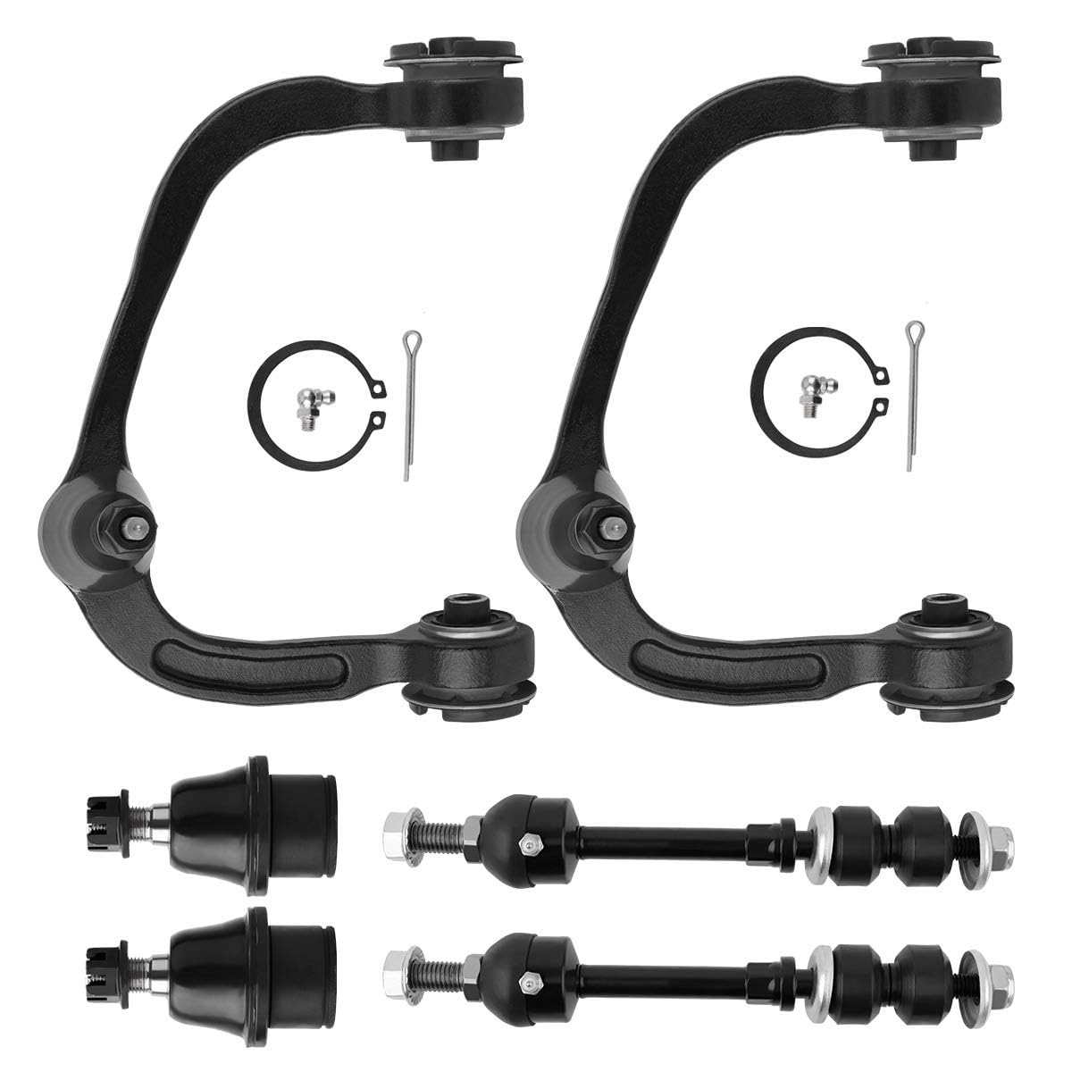 AUTOSAVER88 Front Upper Control Arm Kit Compatible with 2006-2008 Lincoln Mark LT - 4WD, 2005-2008 Ford F-150 Only Image