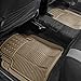 FH Group Automotive Floor Mats - Heavy-Duty Rubber Floor Mats for Cars, Universal Fit Full Set, ClimaProof Floor Mats, Trimmable Floor Mats For Most Sedan, SUV, Truck Floor Mats Beige
