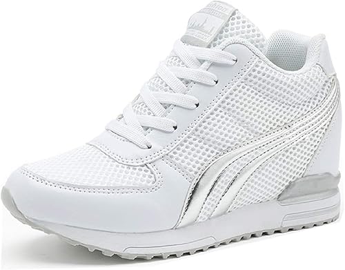 Amazon Com Tqgold Women S Platform Sneakers Wedges High Top Lace