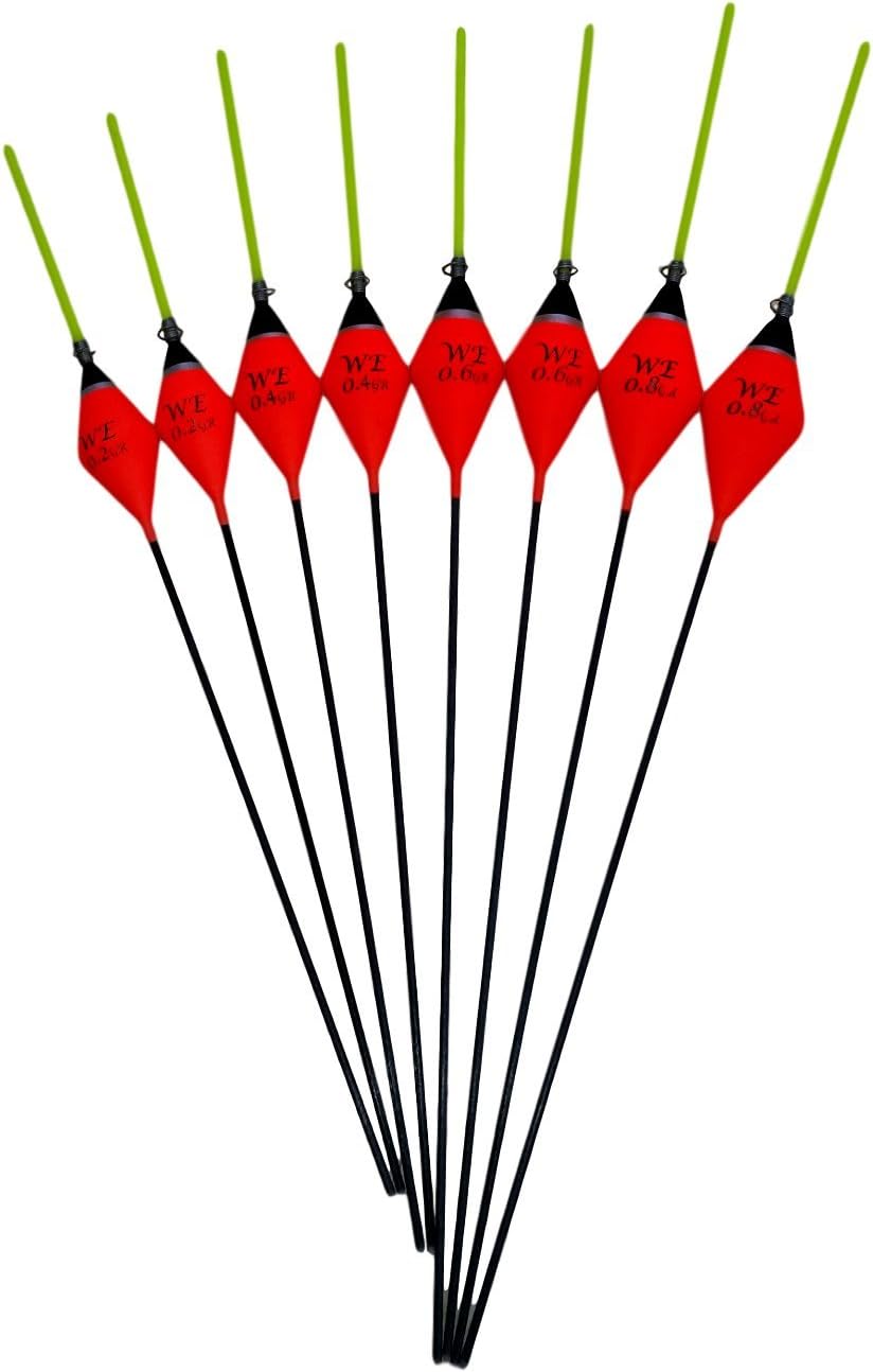 8 x Assorted Pole Floats (Pack 334Y8)