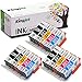 Kingjet Compatible for Canon 220 221 Ink Cartridges, Replacement for Canon PGI-220 PGI220 CLI-221 CLI221 Work with PIXMA MP560 MP620 MP620B MP640 MP980 MP990 MX860 IP3600 IP4600 IP4700, 15 Pack