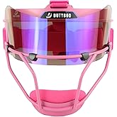 DUTYBOD Softball Face Mask Lightweight and Comfortable with Wide Field Vision fit All Ages - Durable and Safety Softball Face Mask Sets