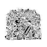 Stickers [100 pcs], Breezypals Clear Vinyl Laptop Stickers for Car Motorcycle Bicycle Luggage Graffiti Patches Skateboard Wall Deacls