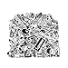 Stickers [100 pcs], Breezypals Clear Vinyl Laptop Stickers for Car Motorcycle Bicycle Luggage Graffiti Patches Skateboard Wall Deacls