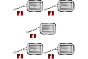 FJIAYIF 2025 Upgrade W11462342 Refrigerator LED Light Module*5 Replacement W10607479 W10908166 W10843339 PS16218086 AP6989197 4959065 Compatible with Whirlpool Kitchenaid Kenmore Refrigerator 2-Year Qa