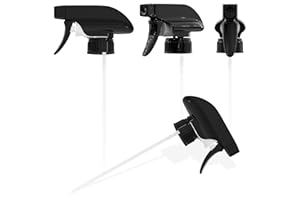4 Pcs Spray Nozzle for Bottles - Spray Bottle Tops Replacement, Durable Plastic, Adjustable Length, 2 Spray Modes, Fits 8 Oz 
