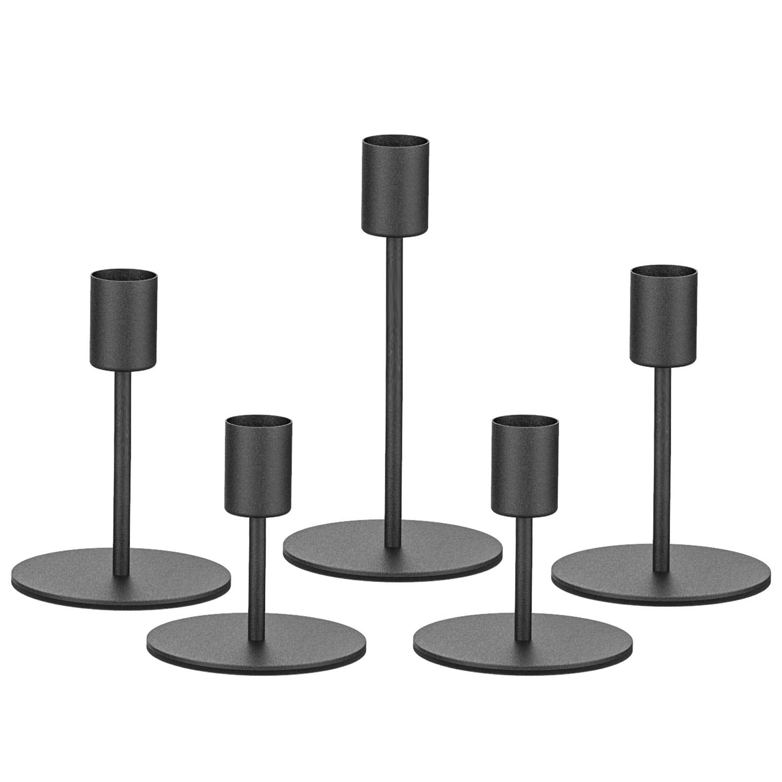 Photo 1 of ***MISSING PARTS***
Smtyle Short Black Taper Candle Holder for Candlesticks, Christmas Candelabra Heavyweight Rustic Centerpieces for Tables, Dining, Fireplace, and Mantel Decor Original Design