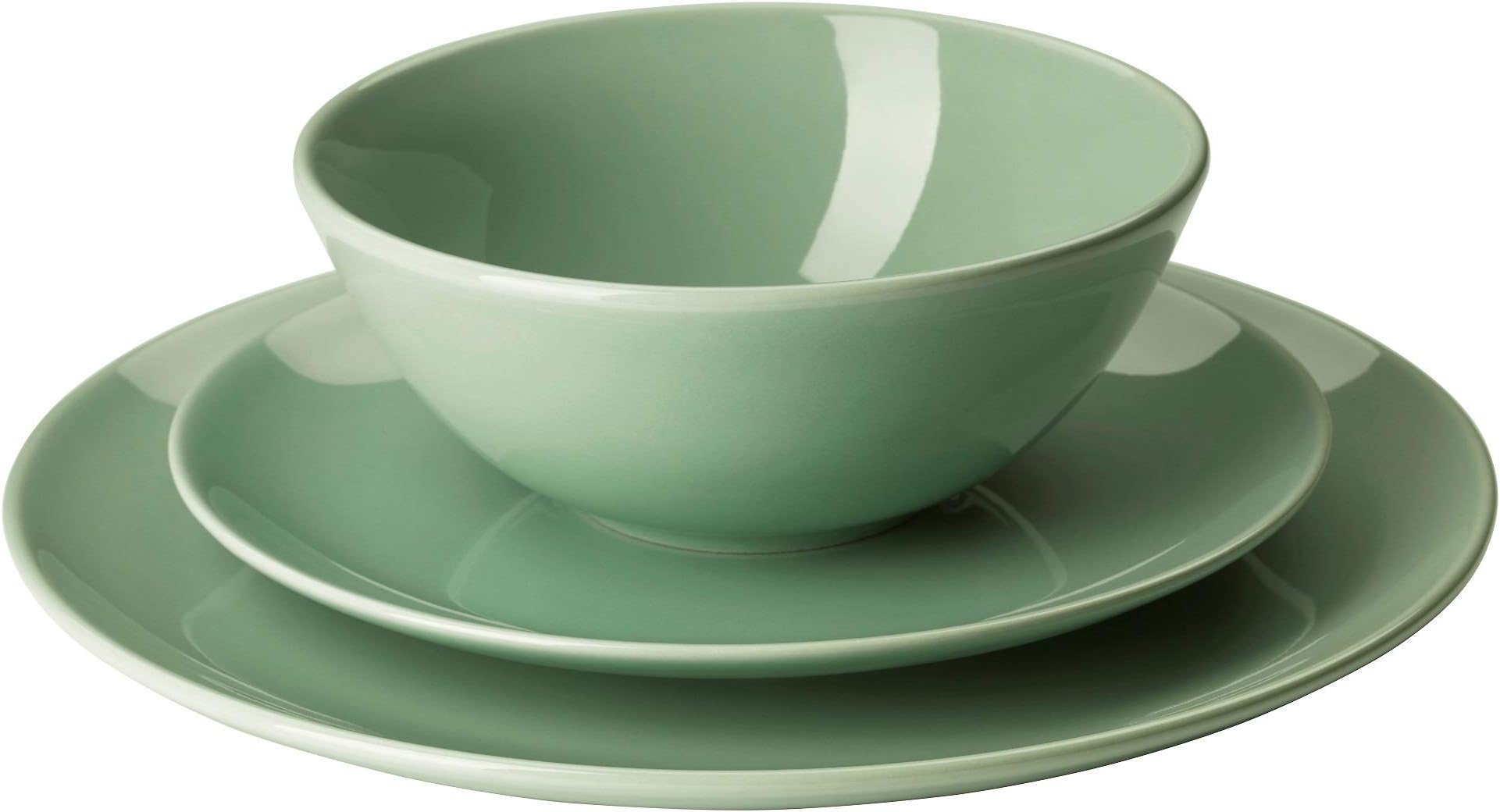 Ikea Färgrik 18 Piece Dinnerware Set Light Green