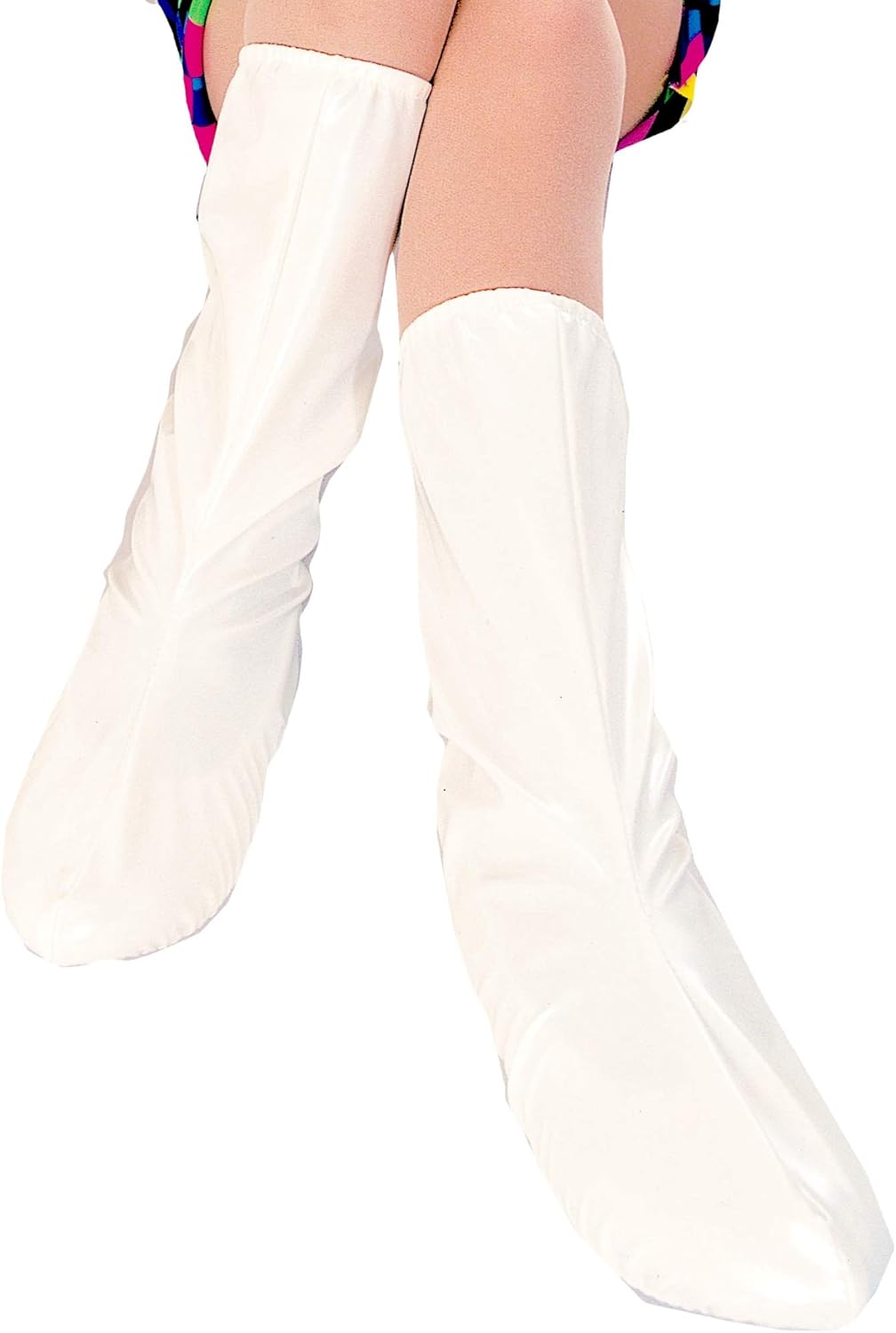 white gogo boot covers