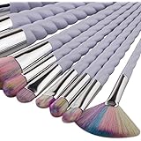 Makupp 10pcs Unicorn Makeup Brush Set Professional Foundation Powder Cream Blush Brush Kits