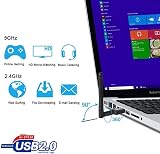 WeChip 600Mbps WiFi USB Adapter 2.4/5GHz AC Wireless Dongle for PC Laptop Win view 5