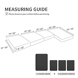 Easy-Going 100% Waterproof 4 Pieces Couch Cushion