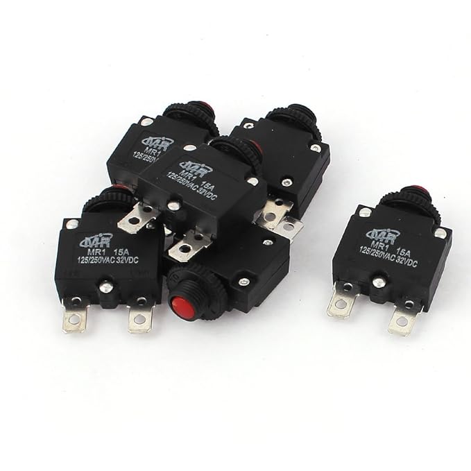 sourcingmap AC 125V/250V DC 32V 15A Air Compressor Circuit Breaker