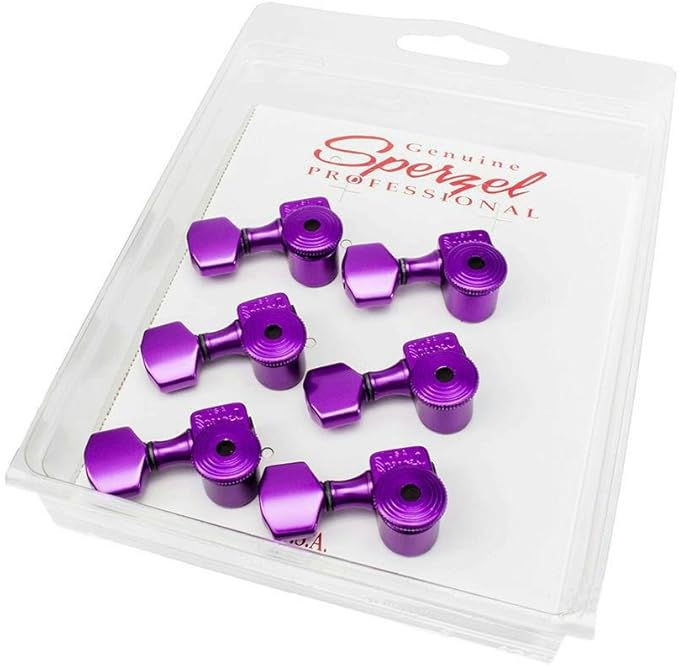 Sperzel TrimLok Locking Guitar Tuners, 6inline Purple Left Handed Musical Instruments