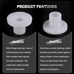 uxcell 24pcs Flanged Sleeve Bearings Plastic