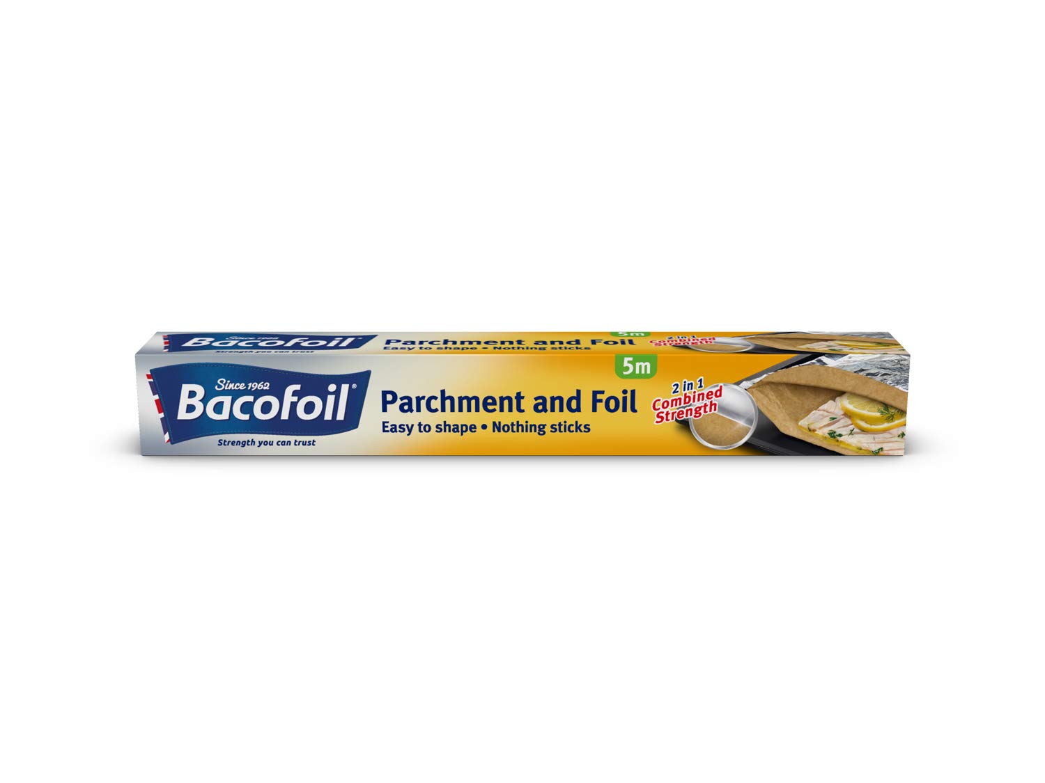 Bacofoil 2-in-1 Foil and Parchment Paper, 5m