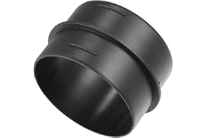 HEROFFIX Car Air Ducting Connector Straight Air Heater Duct Joiner Connector Pipe 2.95'' 75mm OD Black Replace Parts