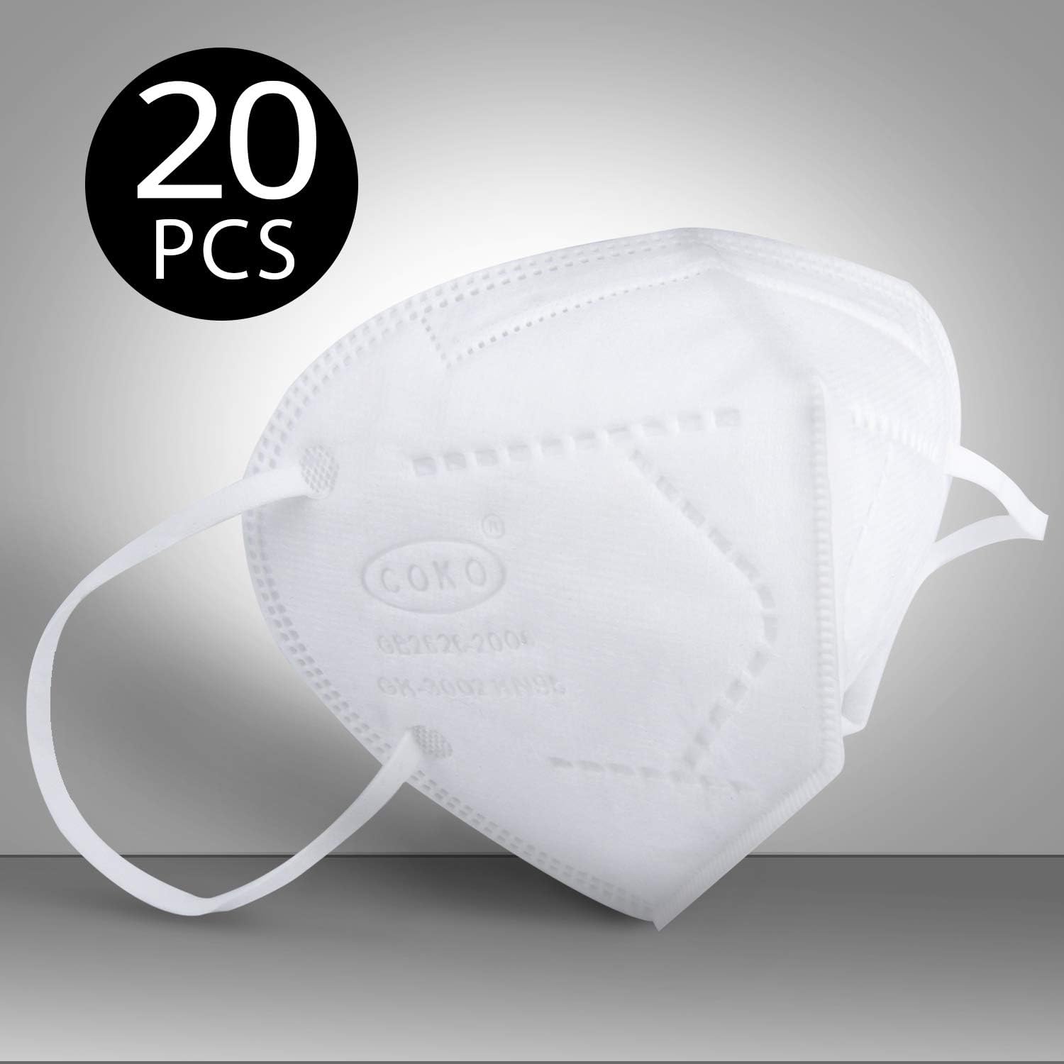 K N95 Mouth Mâsk - 4 Ply Disposâble FaceMâsk Ânti -Virus Surgicâl Eârloop Mâsks – 20pcs