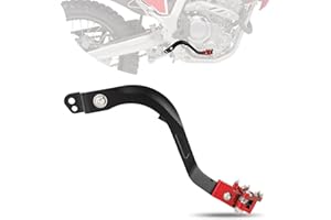 BAOUFF Rear Brake Pedal for CRF300L,Foldable Motorcycle Foot Brake Lever for CRF 300L 2021-2024 - Red