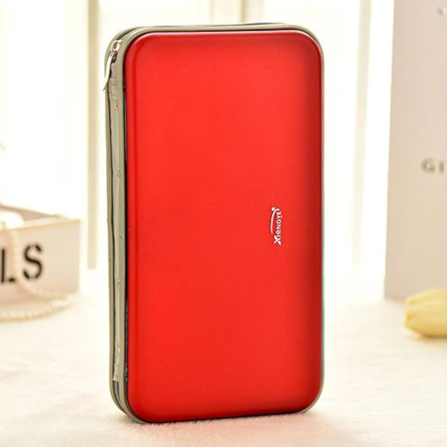 Newniu(R) Disc CD DVD Bag Case Holder Wallet Storage (80 CDs / Red / Polyester)