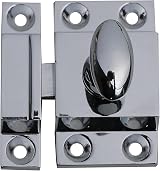 Harmac House Chrome Turn Catches 2 Pack Twist Door Locks Cupboard Cabinet view 5