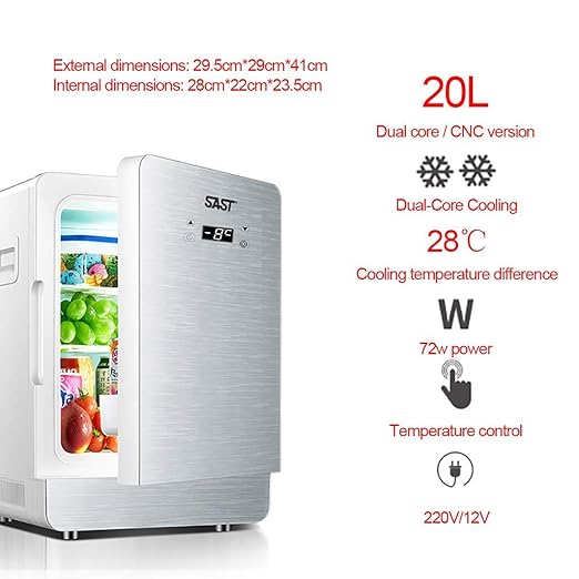 BAIF Mini refrigerador silencioso 20L Cooler and Warmer 12V / 220V ...