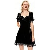 Gothic Velvet Dress for Women Vintage Corset Vampire Dresses Punk Grunge Lolita Emo Alt Fairy Dresses
