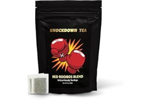 KURNISO Organic Chamomile Tea Bags - Sleep Tea Blend with Red Rooibos, Passionflower and Lemon Balm 14 Eco Friendly Tea Bags - Knockdown Tea for Bedtime and Soothing Sleepytime Experience