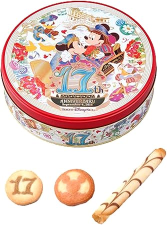 Amazon ディズニーシー 17周年 グッズ ゴンドラデザイン 丸缶 アソーテッド クッキー ミッキー ミニー 他 お菓子 ディズニー シー限定 おもちゃ おもちゃ
