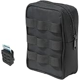 CAMPINGMOON Tactical MOLLE Pouch Compact EDC Organizer Bag Webbing Structured Utility Gear Pouch Belt Camping Hiking Outdoor