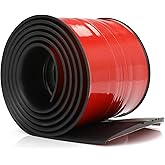 seosstt Self-Adhesive DIY Boat keel Guard, 5" Wide x 6.5" Long Hull Guard for Fiberglass and Aluminum Boats, Protects Against Rock ramps and Oyster beds, Black
