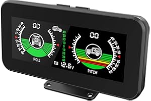 MR CARTOOL Car Digital Inclinometer M50 Automotive HUD Angle Slope Meter with Voltage Monitoring for Off-Road SUV Vehicles