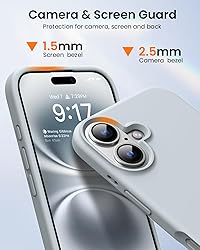 OuXul Designed for iPhone 16 Case,Shockproof Liquid