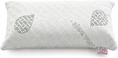 Textilhome Pack 2 Almohadas Viaje Viscoelásticas 43x24 cm Aloe Vera